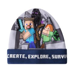 Minecraft Explore gyerek sapka, szürke, 54 cm