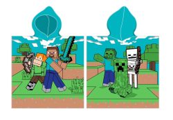   Minecraft Diamond Defender strand törölköző poncsó 50x115 cm