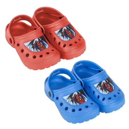 Pókember PIROS gyerek papucs, klumpa, clog 