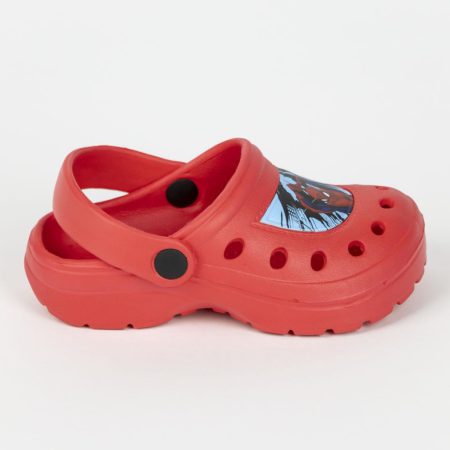 Pókember PIROS gyerek papucs, klumpa, clog 