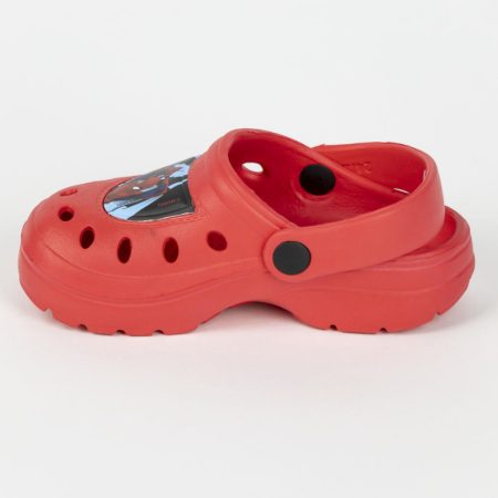 Pókember PIROS gyerek papucs, klumpa, clog 