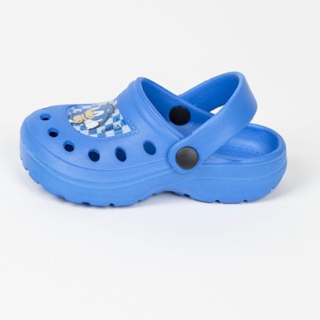 Sonic a sündisznó KÉK gyerek papucs, klumpa, clog 
