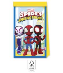  4db papír party táska SPIDEY ÉS CSODÁLATOS BARÁTAI MARVEL