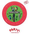 4db újrafelhasználható bulitányér 21cm MINECRAFT 4db újrafelhasználható bulitányér 21cm MINECRAFT