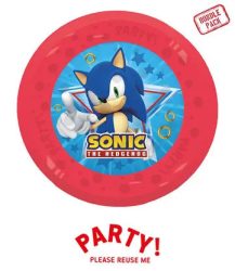 4db újrafelhasználható bulitányér 21cm SONIC