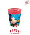   4db újrafelhasználható bulis pohár 250 ml MICKEY ROCK THE HOUSE