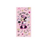   Disney Minnie egér gyerek strandtörölköző - 100% pamut - 70x140 cm - rózsaszín