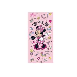  Disney Minnie egér gyerek strandtörölköző - 100% pamut - 70x140 cm - rózsaszín
