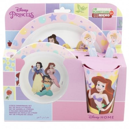 5db-os mikrózható étkészlet Disney Hercegnők