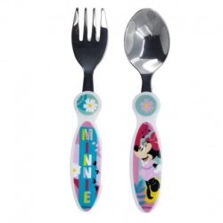   2 DB ELLIPTIKUS FÉM EVŐESZKÖZ SZETT MINNIE MOUSE TÖBB MINNIE