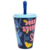 Stitch műanyag szívószálas pohár - 430 ml Stitch műanyag szívószálas pohár - 430 ml