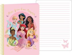 Disney Hercegnők A5 méretű Spirálos Notesz 14,5x21cm FSC