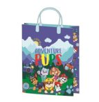   Ajándéktasak 32x27x10cm, laminált műanyag felülettel - Paw Patrol Pink