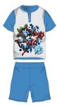 Bosszúállók nyári rövid ujjú gyerek pizsama - pamut jersey pizsama - világoskék - 128 Bosszúállók nyári rövid ujjú gyerek pizsama - pamut jersey pizsama - világoskék - 128