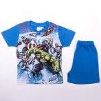   Rövid ujjú pamut gyerek pizsama - Bosszúállók - Ultron - középkék - 98