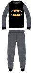 Batman férfi vékony pamut pizsama - jersey pizsama - fekete-sötétszürke - L