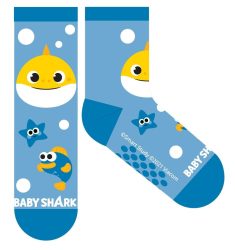   Baby Shark csúszásgátlós teliplüss normál zokni gyerekeknek