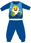   Baby Shark téli vastag baba pizsama - pamut flanel pizsama - középkék - 86
