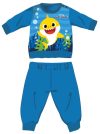 Baby Shark téli vastag baba pizsama - pamut flanel pizsama - világoskék - 92