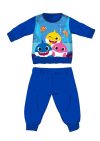 Baby Shark téli pamut baba pizsama - interlock pizsama - középkék - 98 Baby Shark téli pamut baba pizsama - interlock pizsama - középkék - 98