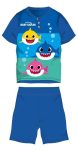 Baby Shark nyári rövid ujjú gyerek pizsama - pamut jersey pizsama - középkék-kék - 104 Baby Shark nyári rövid ujjú gyerek pizsama - pamut jersey pizsama - középkék-kék - 104
