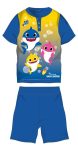 Baby Shark nyári rövid ujjú gyerek pizsama - pamut jersey pizsama - középkék-sárga - 104 Baby Shark nyári rövid ujjú gyerek pizsama - pamut jersey pizsama - középkék-sárga - 104