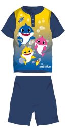   Baby Shark nyári rövid ujjú gyerek pizsama - pamut jersey pizsama