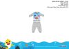 Baby Shark baba pizsama - jersey pamut pizsama - szürke - 92 Baby Shark baba pizsama - jersey pamut pizsama - szürke - 92