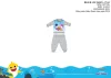 Baby Shark baba pizsama - jersey pamut pizsama - szürke - 92