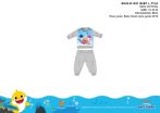   Baby Shark baba pizsama - jersey pamut pizsama - szürke - 98
