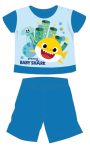   Baby Shark nyári rövid ujjú baba pizsama - pamut jersey pizsama - középkék - 80