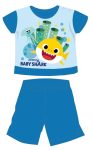 Baby Shark nyári rövid ujjú baba pizsama - pamut jersey pizsama - középkék - 86 Baby Shark nyári rövid ujjú baba pizsama - pamut jersey pizsama - középkék - 86
