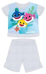   Baby Shark nyári rövid ujjú baba pizsama - pamut jersey pizsama