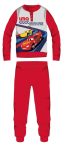   Disney Verdák téli pamut gyerek pizsama - interlock pizsama - Racing hero felirattal - piros - 110