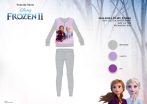   Téli pamut interlock gyerek pizsama - Disney Jégvarázs - szürke - 122
