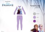   Téli pamut interlock gyerek pizsama - Disney Jégvarázs - világoslila - 98