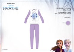   Disney Jégvarázs gyerek jersey pizsama - pamut pizsama - lila