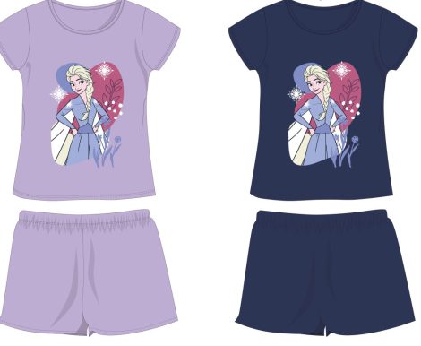 Disney Jégvarázs pamut nyári együttes - póló-rövidnadrág szett - sötétkék - 104