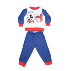   Hosszú vékony pamut baba pizsama - Mickey egér - Jersey - sötétkék - 80