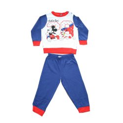   Hosszú vékony pamut baba pizsama - Mickey egér - Jersey - sötétkék - 92