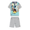 Nyári rövid ujjú gyerek pamut pizsama - Disney Mickey egér - Mickey felirattal - szürke - 116 Nyári rövid ujjú gyerek pamut pizsama - Disney Mickey egér - Mickey felirattal - szürke - 116