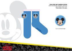   Disney Mickey egér csúszásgátlós meleg téli zokni gyerekeknek - sherpa zokni - sötétkék - 27-30