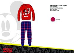   Téli vastag pamut gyerek pizsama - flanel pizsama - Disney Mickey egér - piros - 110