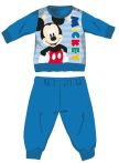   Disney Mickey egér téli vastag baba pizsama - pamut flanel pizsama - világoskék - 98
