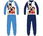   Disney Mickey egér pamut jersey gyerek pizsama - világoskék - 116