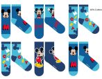   Disney Mickey egér gyerek pamut normál zokni - 6 pár/csomag - 27-30