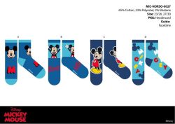   Disney Mickey egér gyerek pamut normál zokni - 4 pár/csomag - 27-30