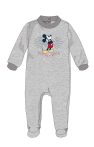   Disney Mickey egér baba velúr rugdalózó - szürke - 0-1 hónapos babának