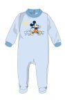   Disney Mickey egér baba velúr rugdalózó - világoskék - 1-3 hónapos babának