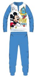  Disney Mickey egér hosszú vékony gyerek pizsama - pamut jersey pizsama - világoskék - 98